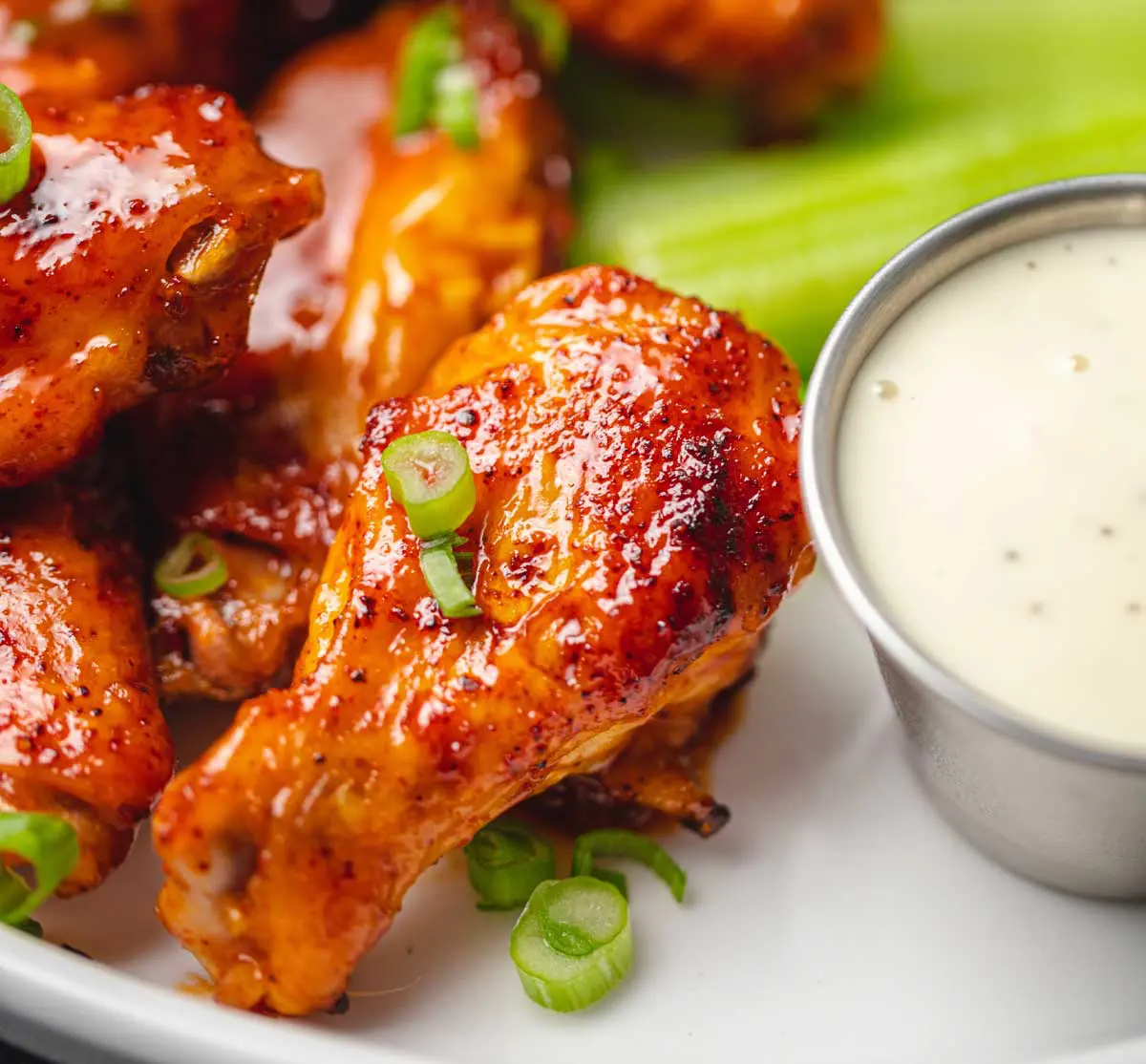 Close up of chicken wings